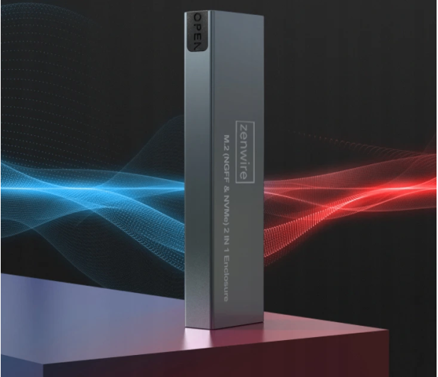 Zenwire Obudowa na dysk M.2 NVME/SATA PCIe USB-C Gen2 10GB/s - 1604626 - zdjęcie 3